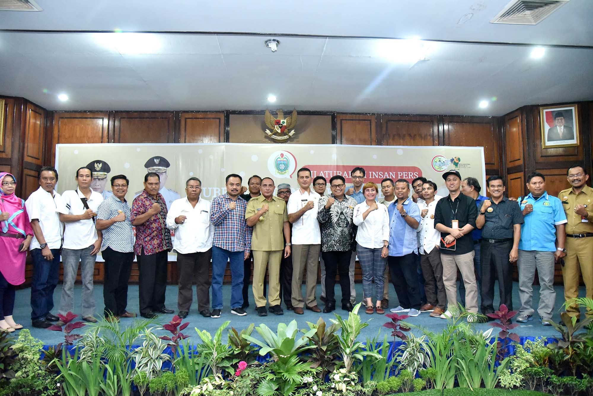 Silaturrahmi Dengan Insan Pers, Gubsu : Tolong Kawal Saya