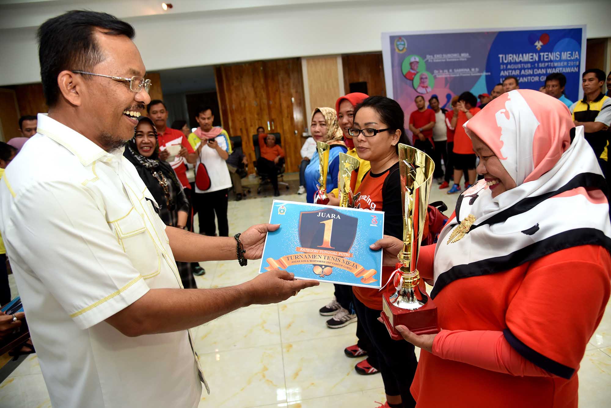 TurnamenÂ Tenis Meja,Â Terus Kembangkan Budaya Berolahraga Â 