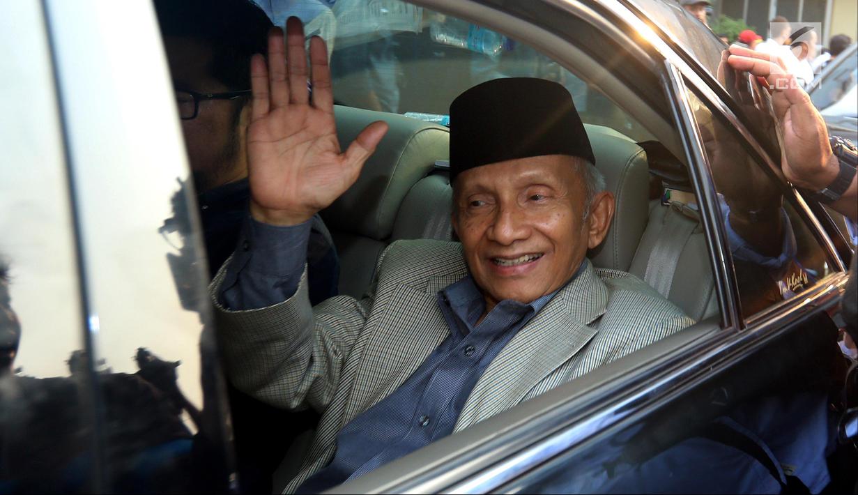 Dicecar 30 Pertanyaan Penyidik,Ini yang Dirasakan Amin Rais