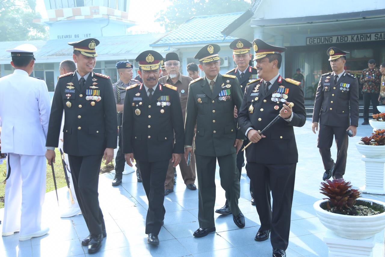 Kapolrestabes Medan Hadiri HUT TNI Ke 73 di Lanud Soewondo
