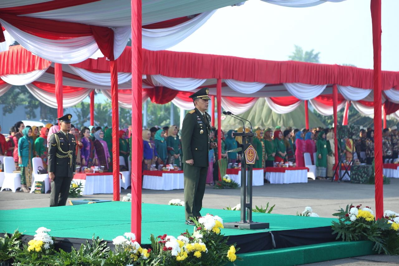 Pangdam I/BB Irup Peringatan HUT TNI Ke-73 di Lanud Soewondo