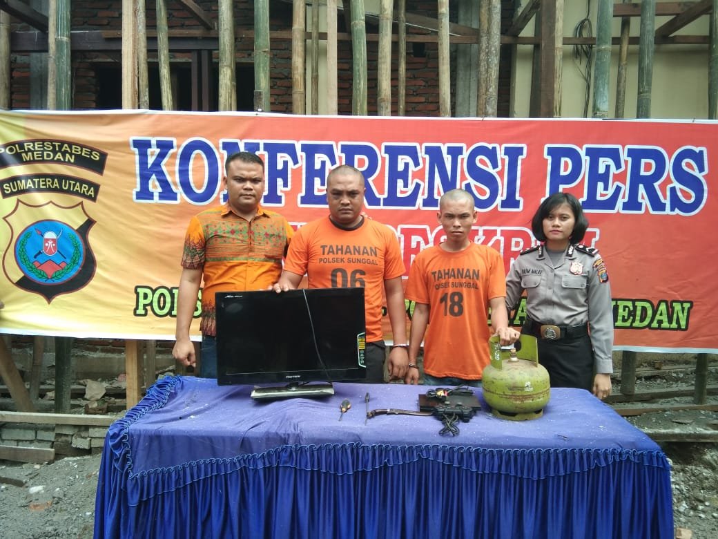 Dua Pencuri Digulung Unit Reskrim Polsek Sunggal