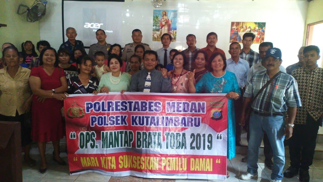 Polsek Kutalimbaru MINGGU BERKAT Makmurkan Rumah Ibadah