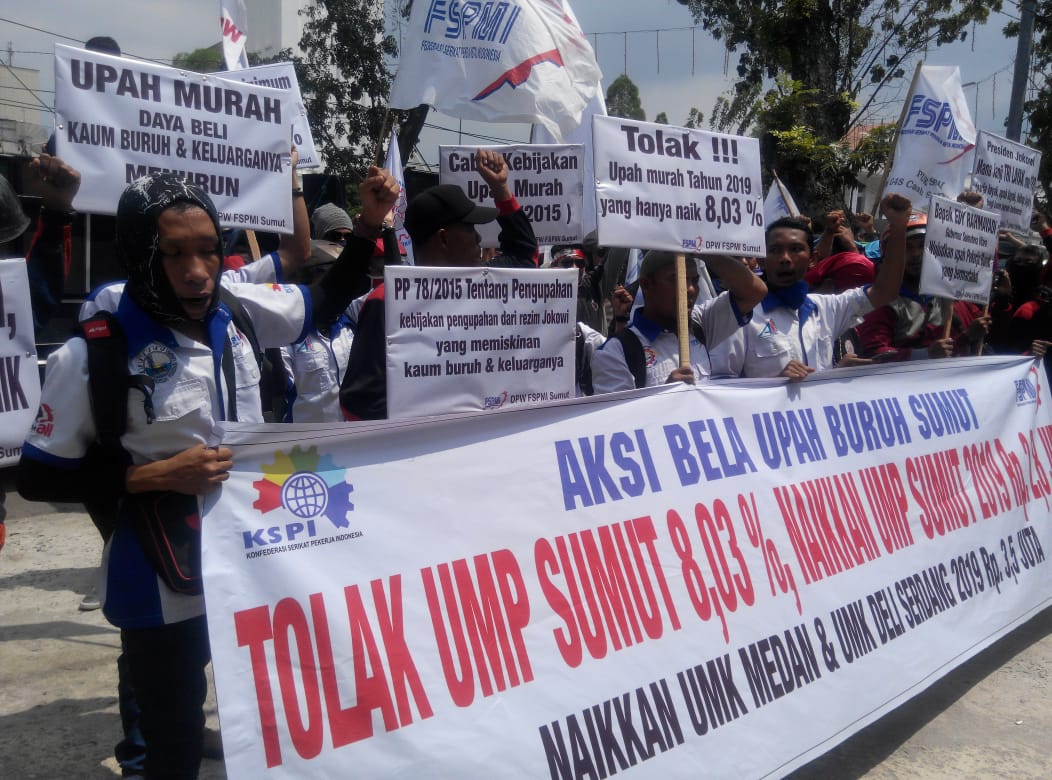 FSPMI Demo, Ini Tuntutan Buruh di Kantor Gubsu