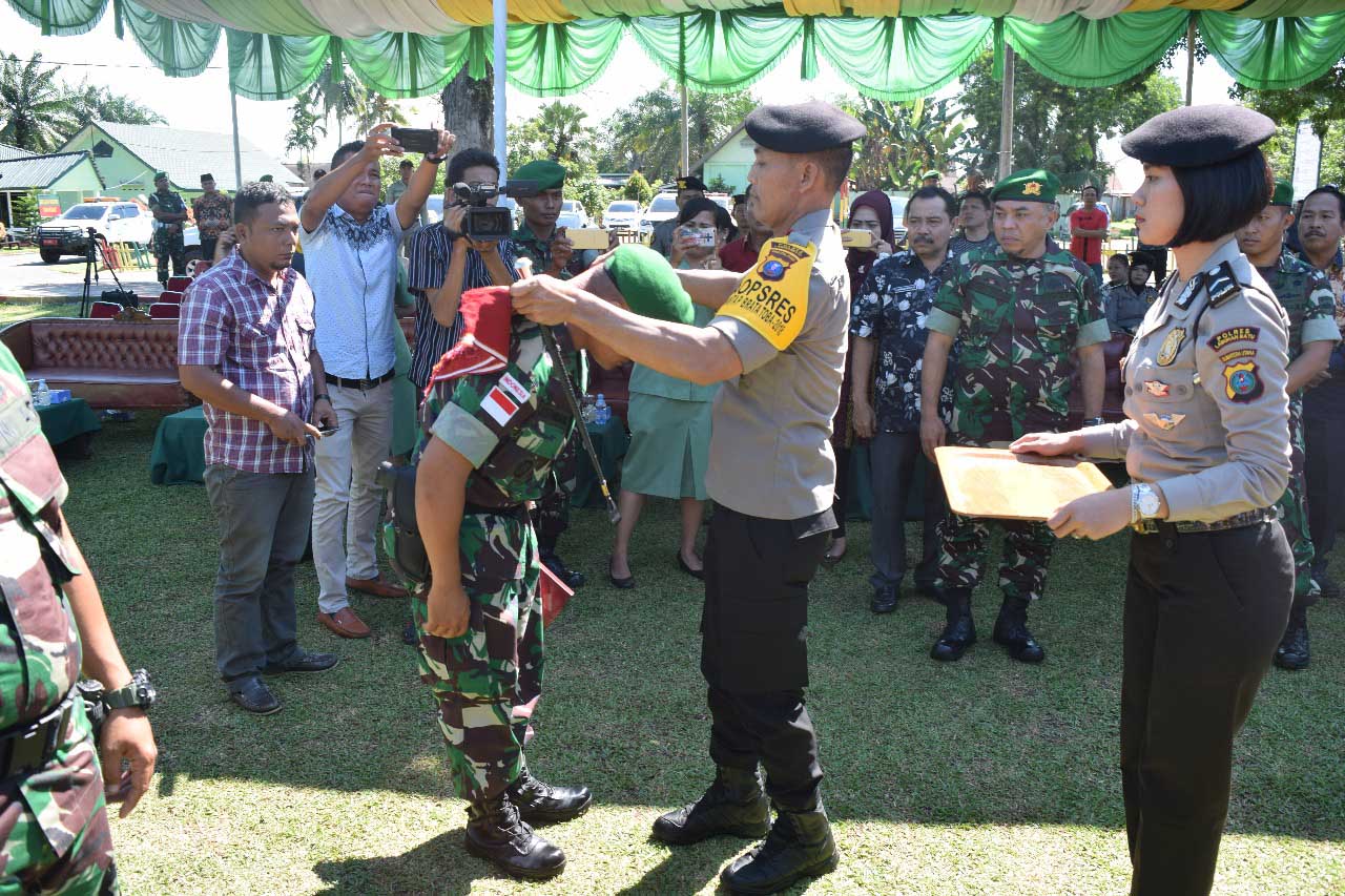 Kapolres Bersama Dandim 0209 Labuhan Batu Lepas Kompi Senapan C 126/KC Ke Wilayah Perbatasan RI-Papua Nugini