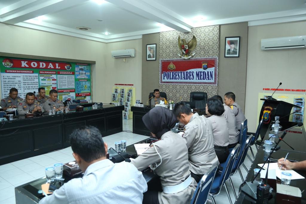 Kapolrestabes Medan Pimpin Anev dan Gelar Personel Kunker Wapres RI