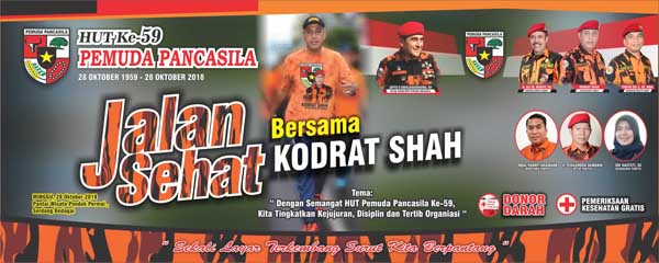 Sambut HUT ke-59,Â Â Pemuda Pancasila Gelar Kegiatan Gerak Jalan Santai danÂ Tabligh Akbar  Ustad Abdul SomadÂ 