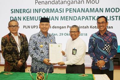 Wali Kota & GM PT PLN UP3 Medan Tandatangani MoU