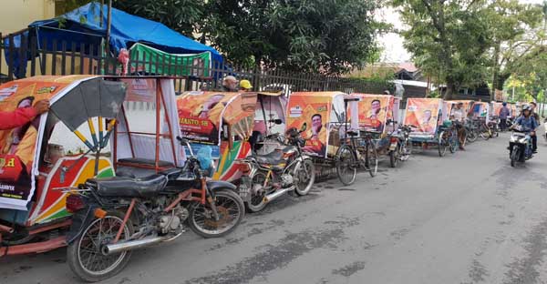 Abang Becak Siap Antarkan Rianto SH Jadi Wakil Rakyat