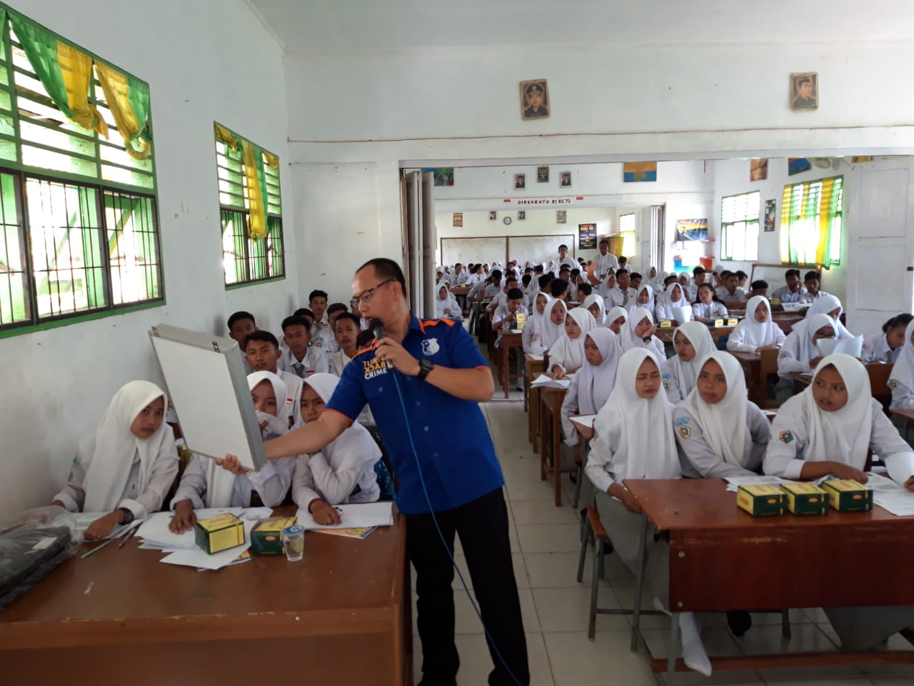 Binluh Narkoba dan Sosialisasi Penerimaan Anggota Polri TA 2019, AKP Martualesi Sampaikan Ini