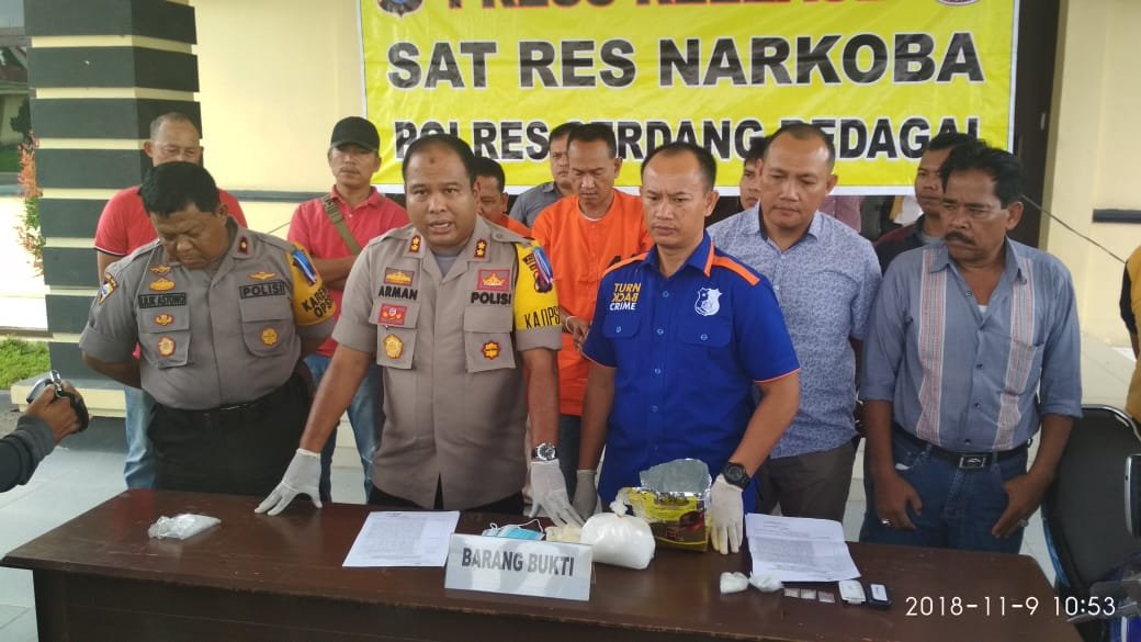 Dua Jaringan Bandar Sabu Perbaungan Diancam Hukuman 20 Tahun Penjara