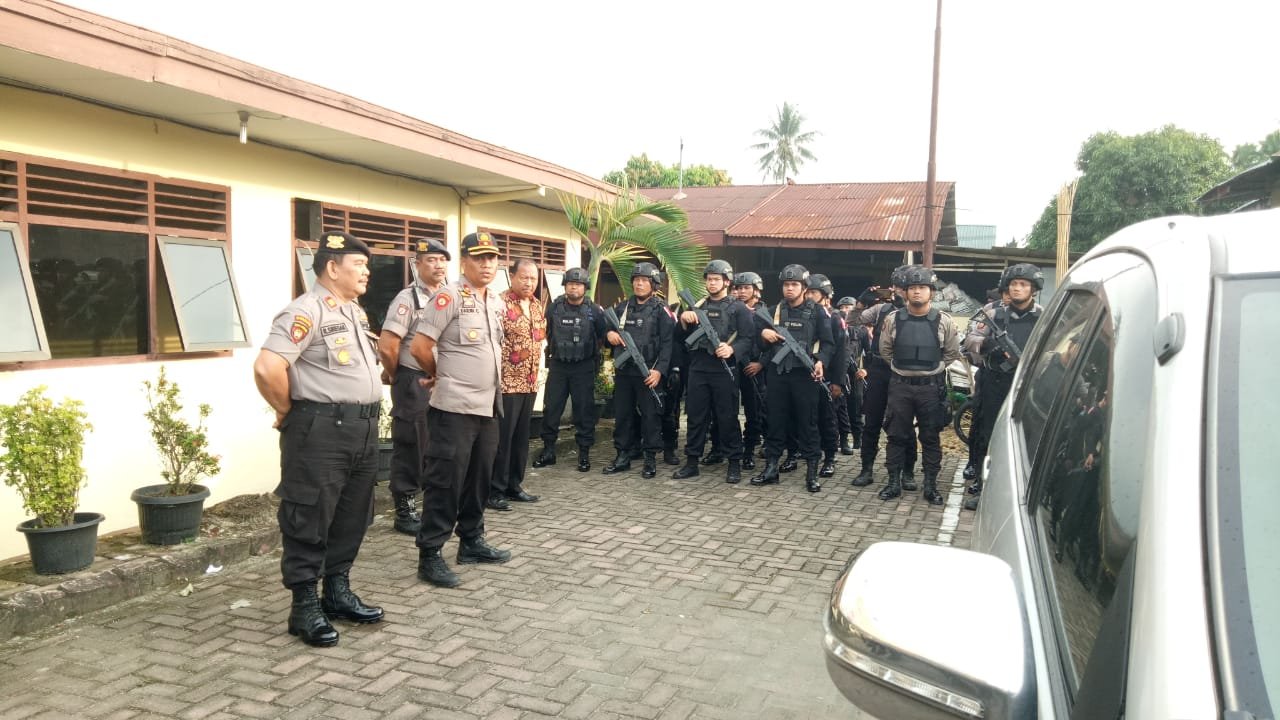 Pasca Bentrok Dua Kubu SPSI dan Dua OKP di Pancur Batu, Gabungan Polisi Lakukan Patroli