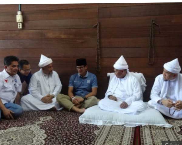 Minta Restu, Cawapres Sandiaga Uno Temui Tuan Guru Babussalam