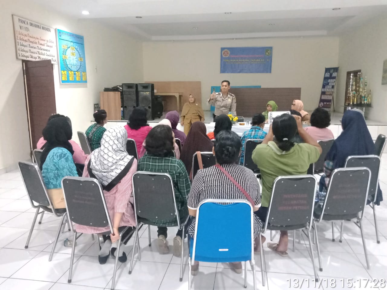 Bhabinkamtibmas Sei Sikambing D Ajak Ibu ibu PKK Sukseskan Pemilu 2019