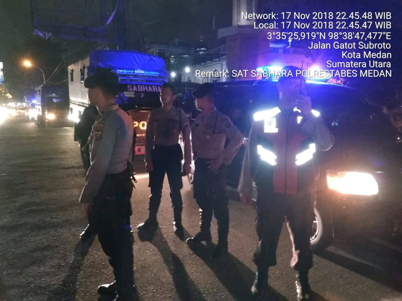 Ciptakan Medan Kondusif, Polrestabes Medan Gelar Patroli Gabungan