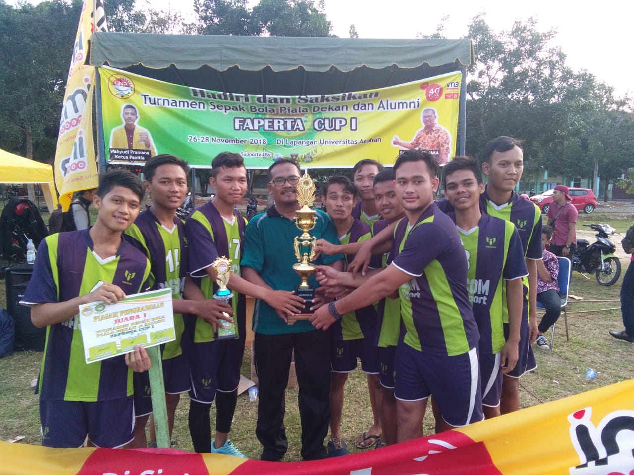 Indosat Berpartisipasi Pada Ajang Turnamen Sepak Bola Universitas Asahan