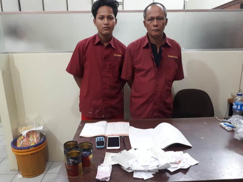 Dua Pemain Togel Kawasan Brayan Diamankan Unit VC Poldasu.