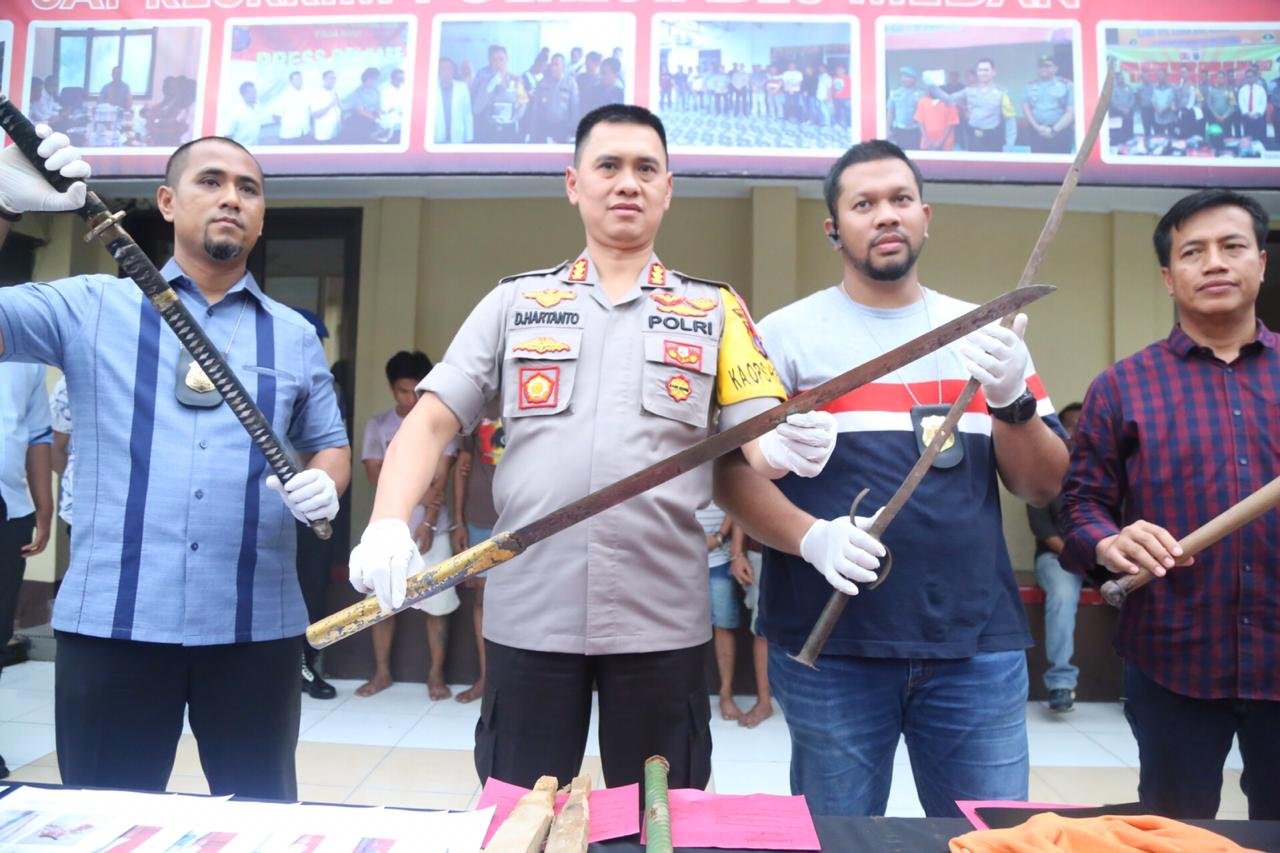 Polrestabes Medan Ungkap Pembunuhan di Jalan Luku, Lima Pelaku Diamankan