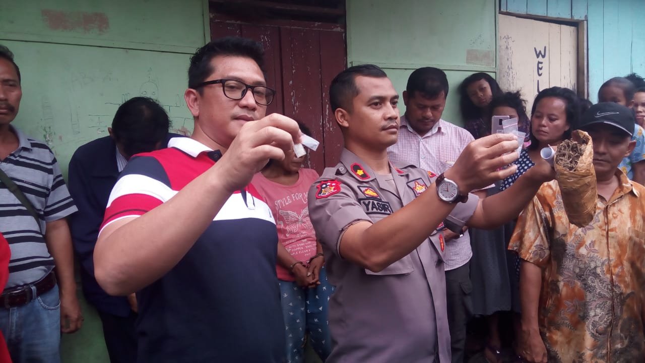 GKN di Gang Wakaf Sunggal, Dua Tersangka Berikut BB Ganja dan Sabu Diamankan