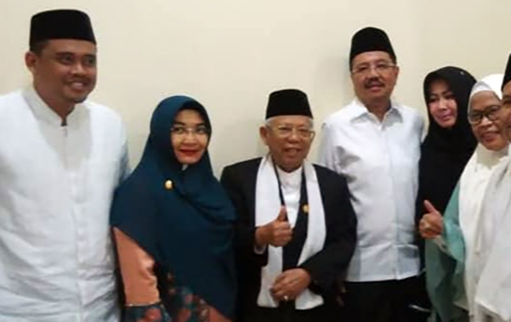 Bersama Relawan, Maâ€™ruf Amin DanÂ Ustadz Yusuf Mansur Peringati Maulid Nabi di Medan  Â 