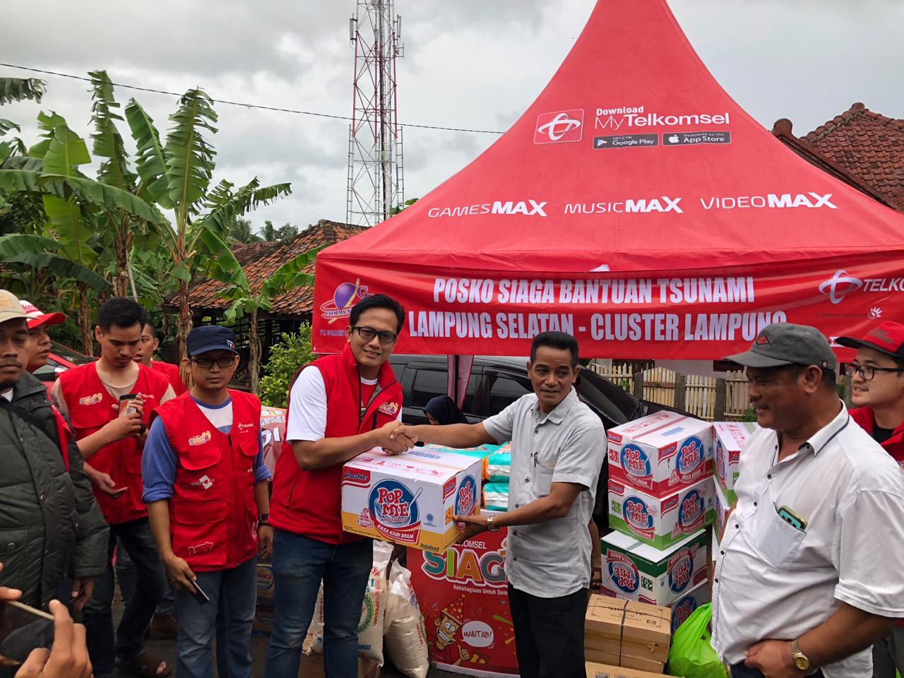 Komunikasi 100 % Normal di Selat Sunda, Telkomsel Turunkan Tim TERRA