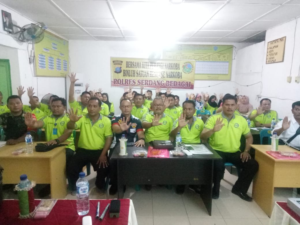Polres Sergai Binluh Bahaya Narkotika, Kasatres Narkoba Polres Sergei Sebagai Narasumber