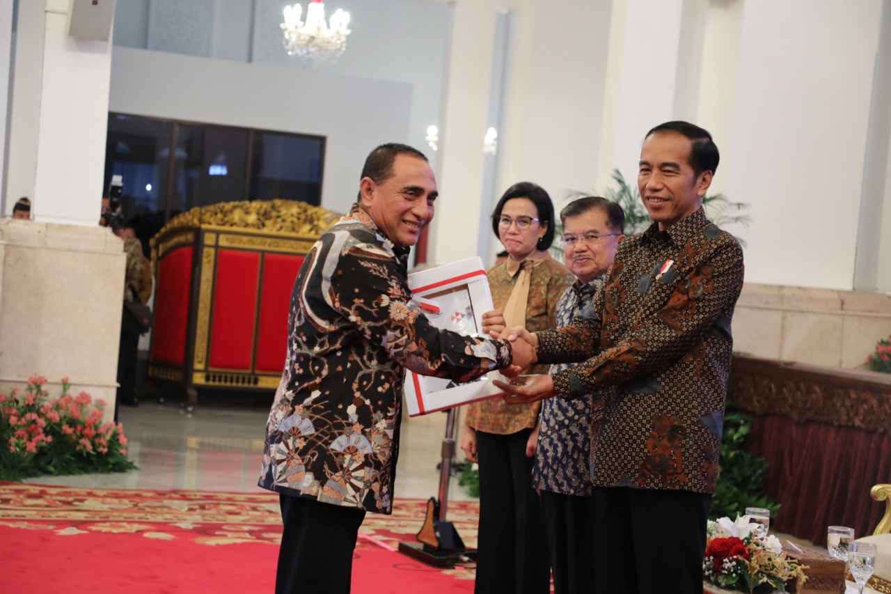Gubsu Terima DIPA dan TKDD 2019 dari Presiden Jokowi, Sumut dapat Alokasi Rp 43 TriliunÂ 