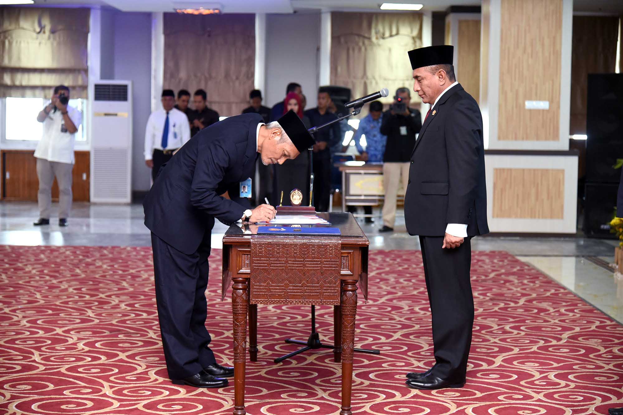 Gubsu Kukuhkan Kepala Perwakilan BPKP Provsu, Kerja Sama Dengan Pemprovsu Diharapkan Meningkat