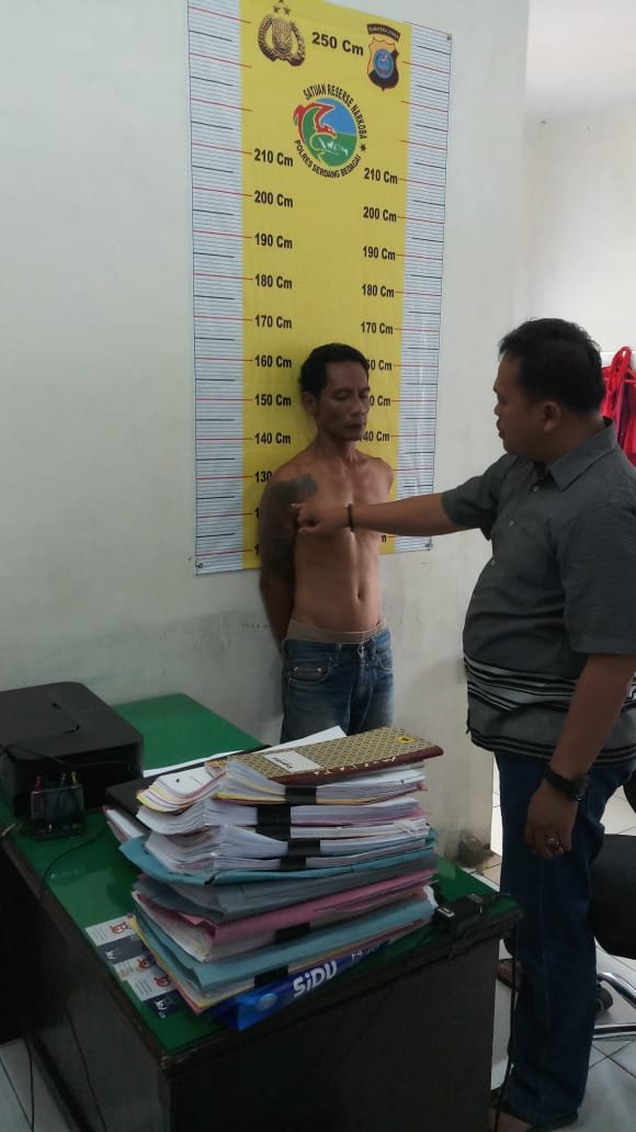 Jual Sabu,Â Â Berengsek Residivis 338 ini Ketangkul Polsek Kotarih