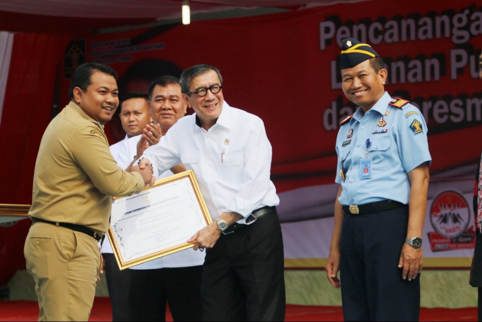 Kota Tanjungbalai Raih Penghargaan Anubhawa Sasana dari Kemenkumham