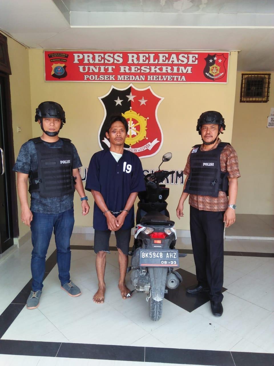 Unit Reskrim Polsek Medan Helvetia Ringkus Seorang Pelaku Jambret
