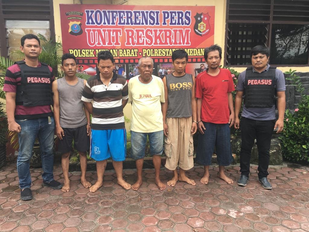 Terciduk Saat Polisi GKN, 5 Tersangka Penyalahgunaan Narkoba Terancam 5 Tahun Penjara