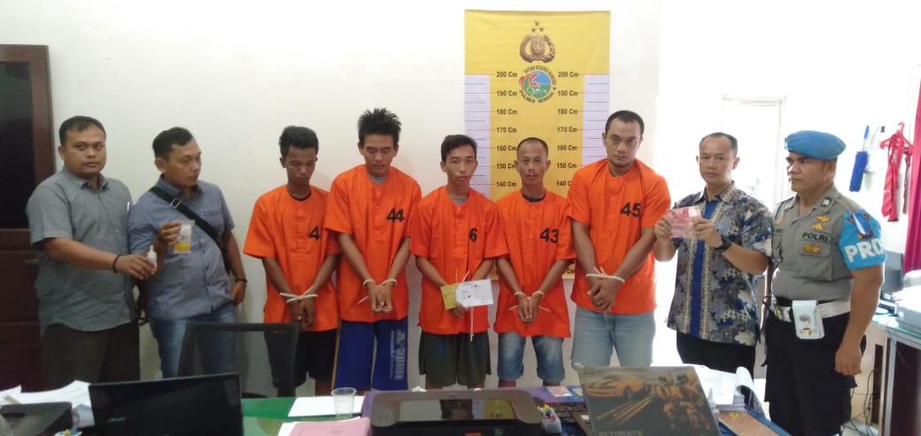 Satres Narkoba Polres Segei Ringkus 5 Pengedar Shabu, Seorang Diantaranya Ditangkap Polsek Perbaungan