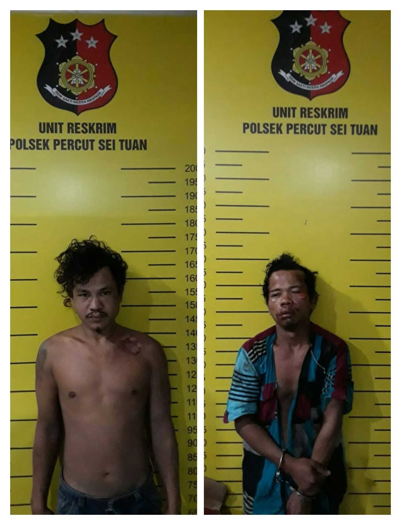Duo Pelaku Jambret Digiring Warga ke Kantor Polisi