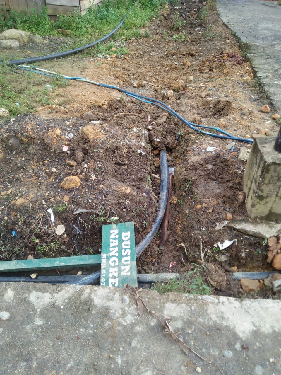 Proyek Air Bersih Desa Kute Lengat di Tuding Asal Jadi