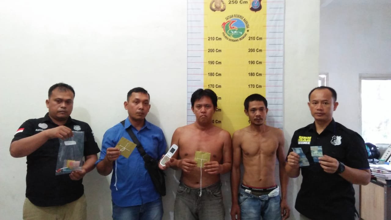 Sat Res Narkoba Polres Sergai Ringkus Dua Pengedar Shabu