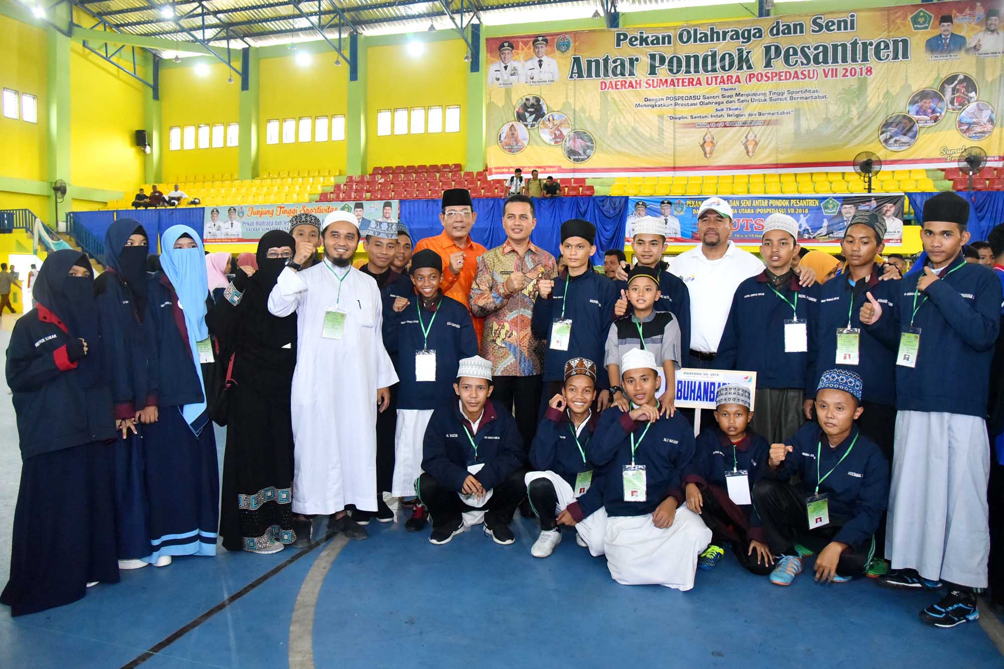Buka Pospedasu 2018, Wagubsu Motivasi Santri Perbanyak Prestasi