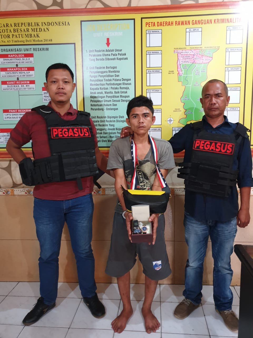 Pegasus Patumbak Ringkus Spesialis Pembobol Rumah