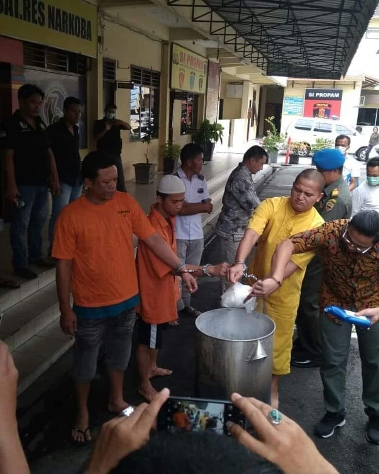 Polrestabes Medan Musnahkan Sabu Senilai Rp 4 Miliar