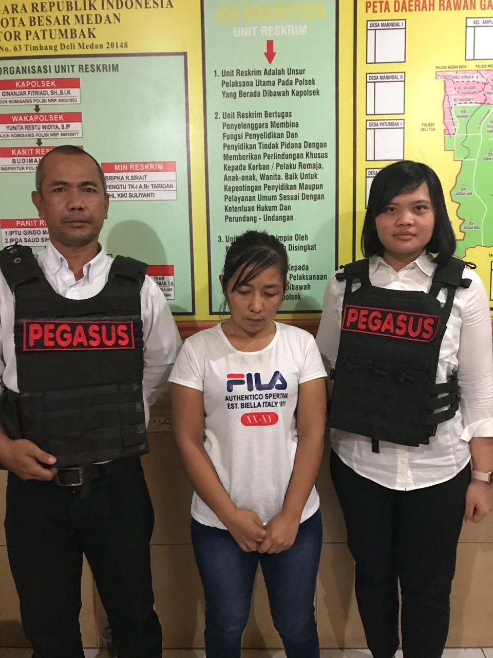 Edarkan Shabu, Nurjanah Diciduk Pegasus Polsek Patumbak