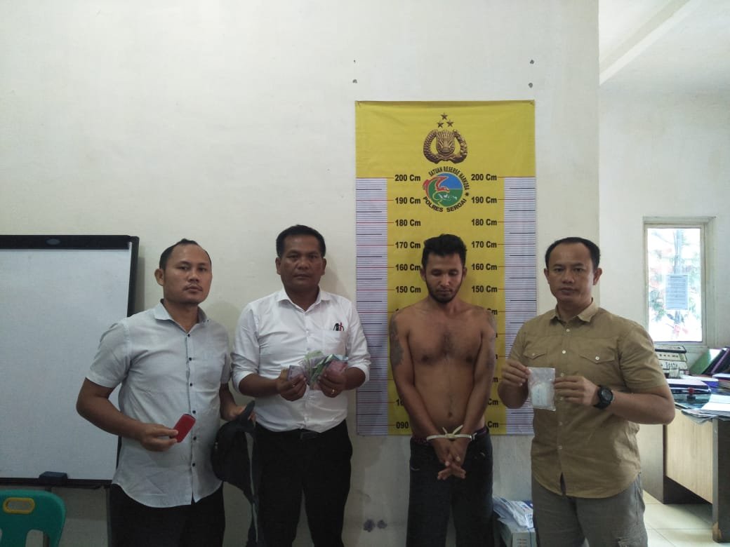 Sat Narkoba Polres Sergai Gulung BD Shabu Sei Ban Ban, BB 38,15 Gram Diamankan