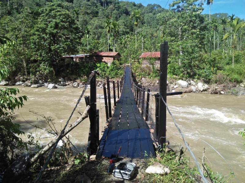 BPBD Gayo Lues Benahi Sejumlah Jembatan Gantung