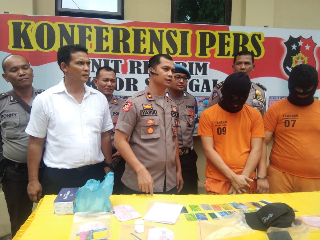 Polsek Sunggal Ungkap dan Ringkus 2 dari 3 Pelaku Pembobol ATM
