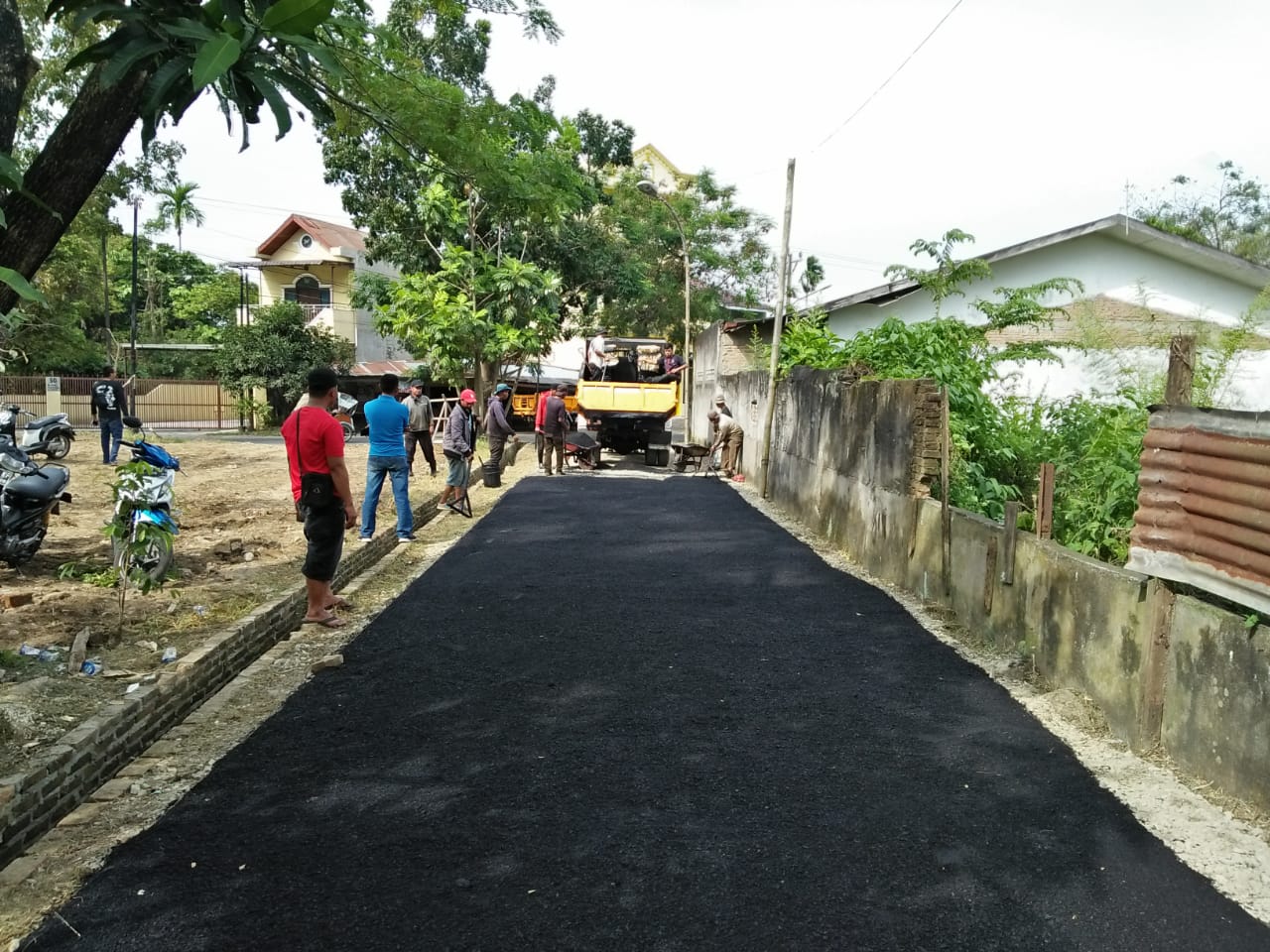 Pemko Medan Aspal Jalan Bunga Cempaka Gg HM Affan Lubis