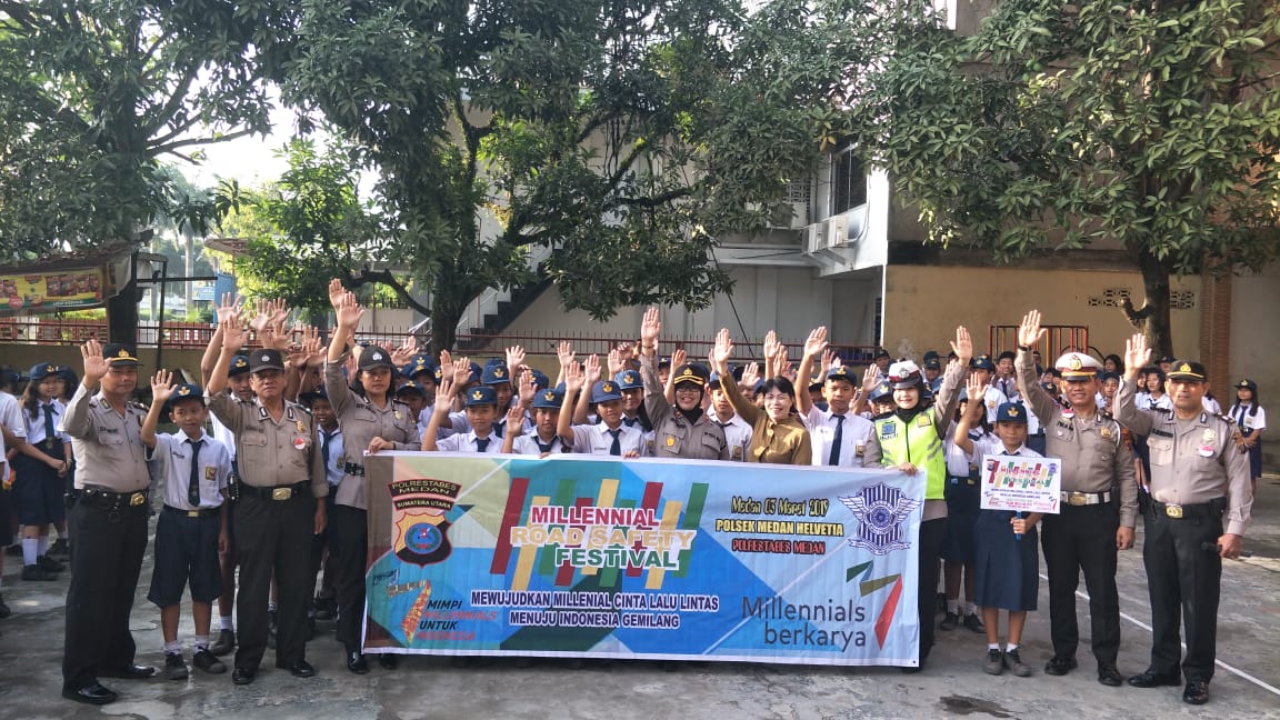 Kompol Trila Irup di SMP Free Methodist Medan