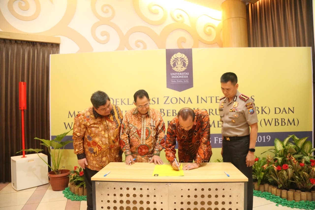 Kapolrestabes Medan Sebagai Narsum Deklarasi Zona Integritas Menuju WBK dan WBBM di Kampus UI Depok