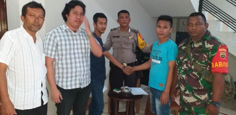 Bhabinkamtibmas Polsek Medan Baru Damaikan Warga Bertikai