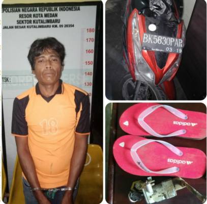 Terlibat Curanmor, Sabar Ditangkap Polsek Kutalimbaru