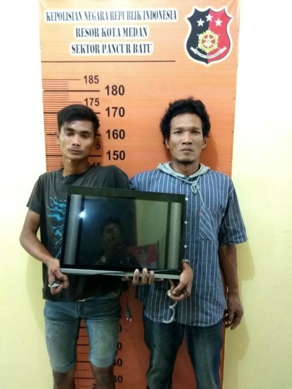 Pegasus Pancur Batu Ringkus Pencuri TV Milik Peternak Babi