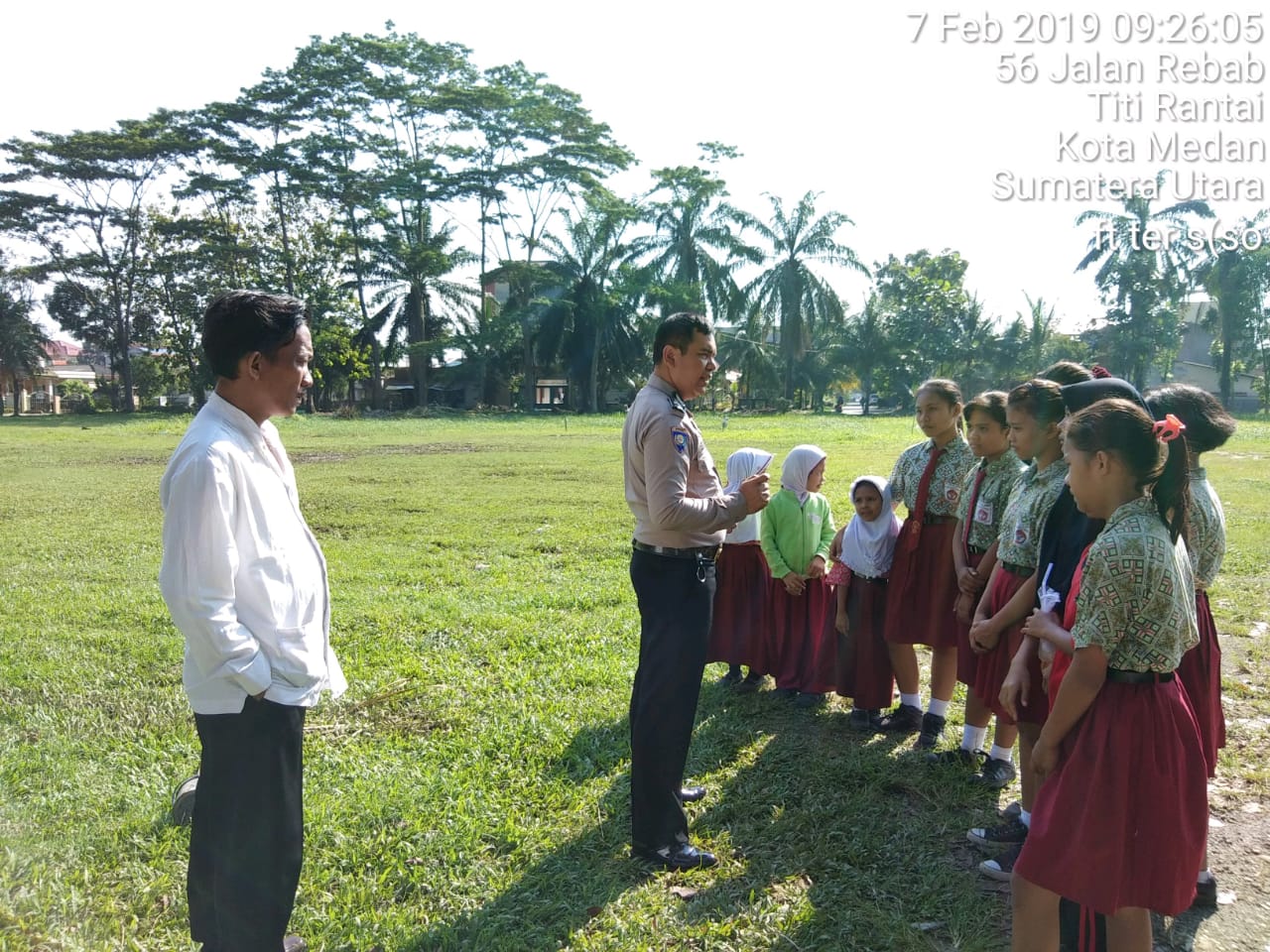 Bhabinkamtibmas Polsek Medan Baru Binluh di SDN 08889